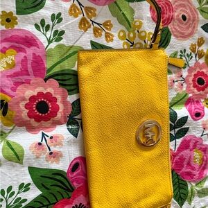 Michael Kors Bright Yellow Wristlet
